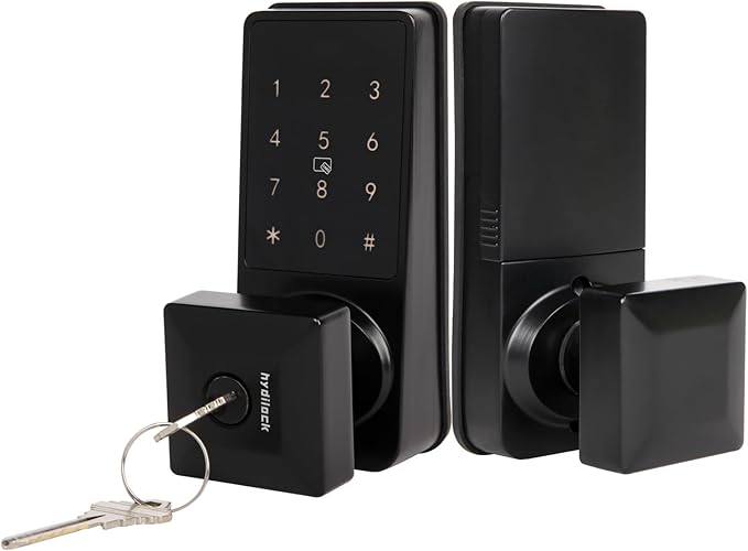 Smart Door Lock with Touchscreens,Door Locks for Front Door, Electronic Door Knob with/IC Card/Password/Key,Digital Door Lock with Keypad for Apartment.