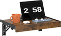 TEAMIX Wall Mounted Bedside Shelf, Wood Floating Nightstand, Folding Bedside by TEAMIX