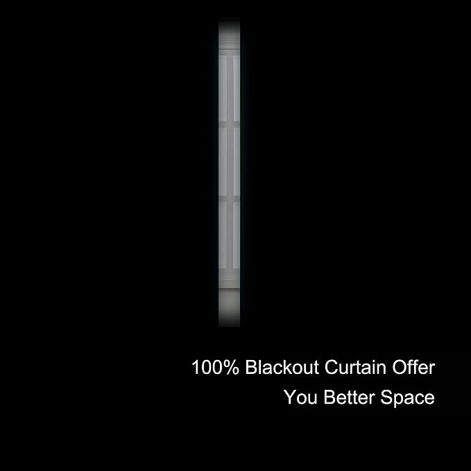 100% Blackout Curtains 52 x 72 Inch/Black Curtains 2 Panels - Image 4
