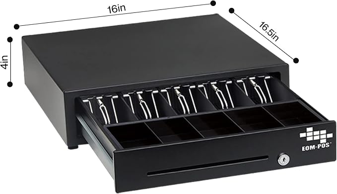 EOM-POS Hardware Bundle for Square - Cash Drawer and Thermal Receipt Printer,[Compatible with Square Stand and Square Register]