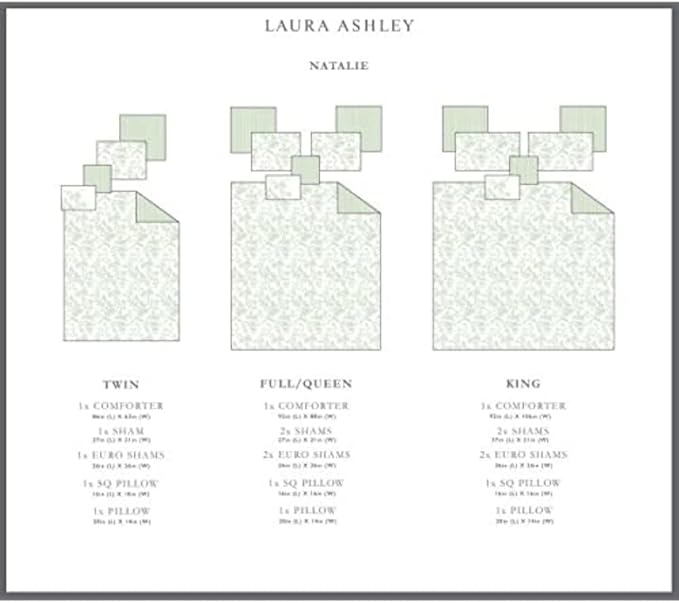 Laura Ashley - Twin Comforter Set, Soft & Reversible Cotton Bedding, Medium - Image 13