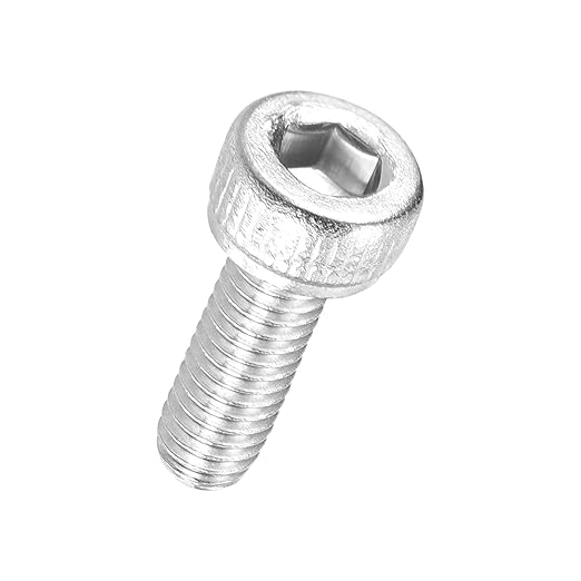 Kozelo 100pcs Socket Head Cap Screws - [M1.6-0.35 x 10mm] 304 Stainless Steel Allen Socket Drive for Electrical Motor 3D Printing Fan Engine Replacement Use, Silver