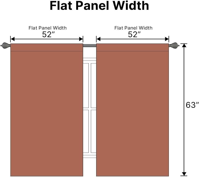 H.VERSAILTEX Blackout Curtains Thermal Insulated Window Treatment Panels Room - Image 7