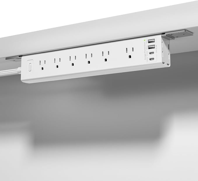 360° Mountable Surge Protector Power Strip by vipwell