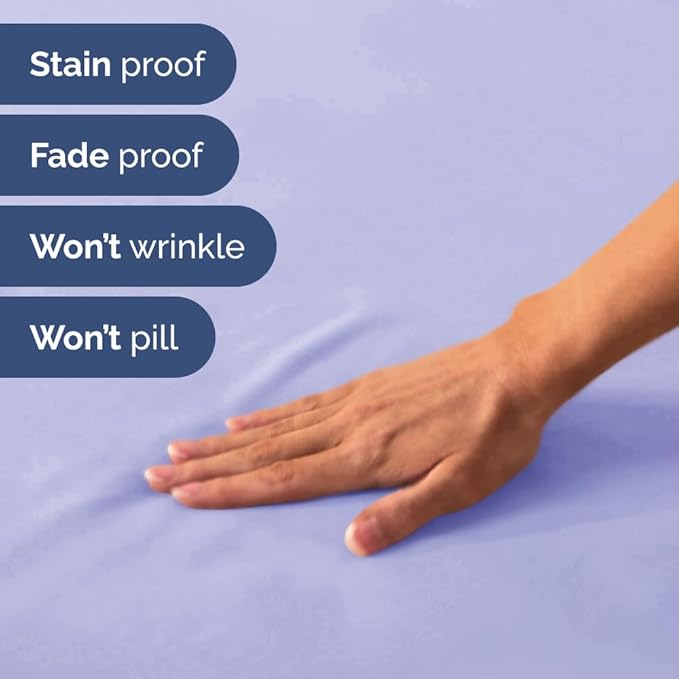 RV Short Queen Sheet Set 60 X 75 - 4 Piece RV Short Queen Bed Sheets - Soft, Breathable & Cooling - Designed for Bunks, Trailers & Campers - Fits 8” to 12" Mattress - Hotel Luxury Bedding - Lavender