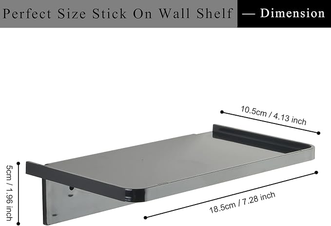 JDYOOMI Acrylic Floating Wall Shelves - Image 2