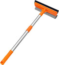 ARTIPOLY Squeegee for Window | 2-in-1 Window Cleaner Sponge and Soft Rubber Strip with Telescopic Extension Pole 18”-29” | Window Washer for Shower, Car Windshield, Mirror, Glass Cleaning