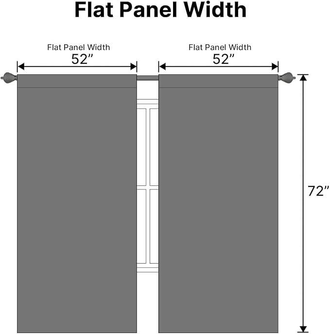 H.VERSAILTEX Blackout Curtains Thermal Insulated Window Treatment Panels Room - Image 7