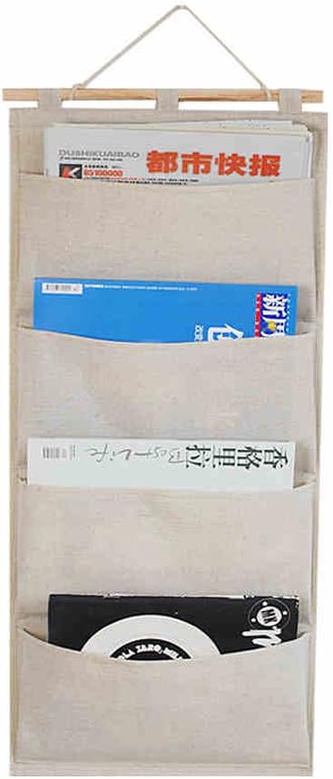 Co-link Linen/Cotton Fabric Wall Door Hanging Storage Pockets Home Organizer - Image 5