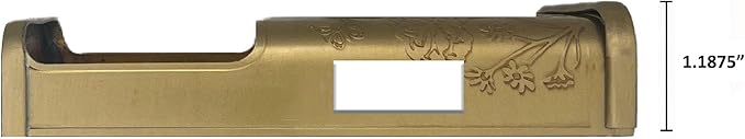 Garden Video Doorbell Cover (Compatible with Ring 3, 3 Plus, 4, Battery Plus, and Battery Pro) (Brass)