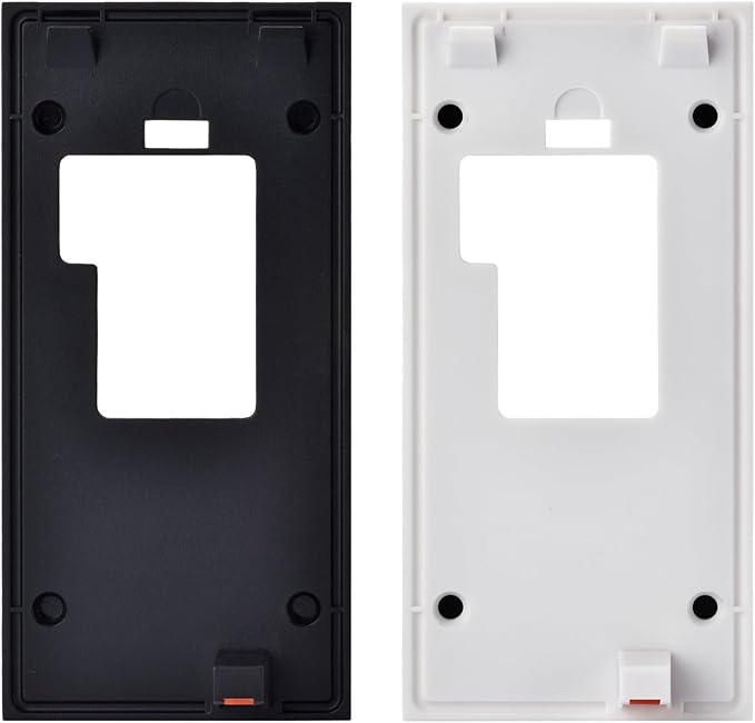 Fansoun Adhesive Video Doorbell Mount for Ring Battery Doorbell(2024 Release) No Drilling Camera Door Mounting Holder Bracket Accessories for Apartments Office Houses (Black)