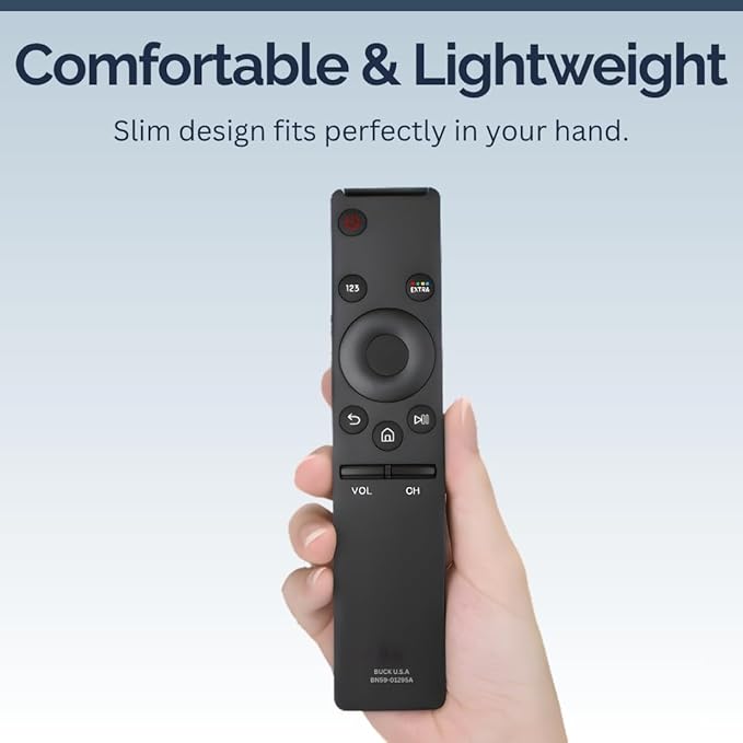 BN59-01295A Samsung TV Remote Control Replacement for Smart TV - Easy Setup, Durable Design, Universal Infrared Remote - Works with Samsung Smart, QLED, UHD, 4K, Curved, LED, LCD, & HDTV Models