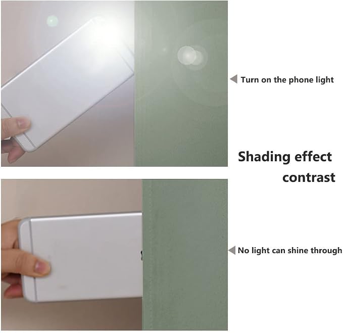 NICETOWN Greyish Green 100% Blackout Lined Curtains, 2 Thick Layers Completely - Image 3