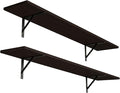 Long Wall Shelves, 47.3Inch Wooden Floating Shelves by DINZILVJ