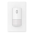 ELEGRP Single Pole Occupancy Motion Sensor Light Switch, Need Grounding Wire No Neutral Wire, 120° Sensor Coverage PIR Infrared Motion Activated, for CFL/LED/Incandescent Bulb, UL,1 Pack, Matte White