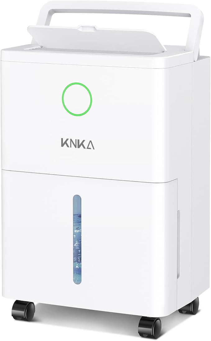 KNKA 1600 sq.ft Dehumidifier for Basement, Max 21 Pint Dehumidifiers for Home with Drain Hose, Continuous Drainage, Washable Filter, Intelligent Humidistat for Bedroom, Bathroom, Large Room