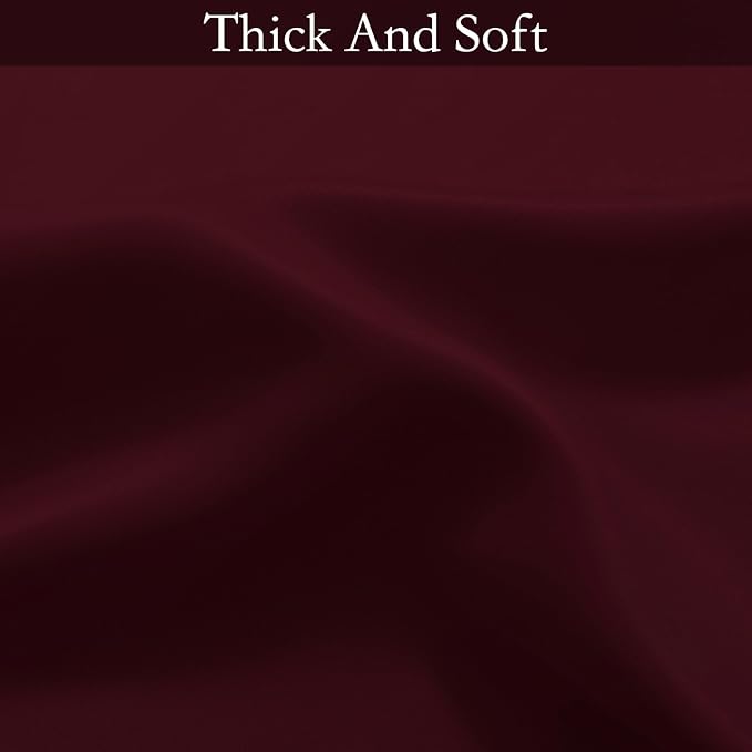 SimpleHome Ombre Curtains Red to Grey White - Image 8