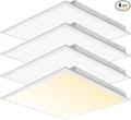 CycevSun 4-Pack 2x2 LED Flat Panel Light Drop Ceiling, 0-10V Dimmable, 40W, 4400LM, 3CCT 3000K/4000K/5000K Selectable, 100-277V, ETL Listed, 5-Year Service