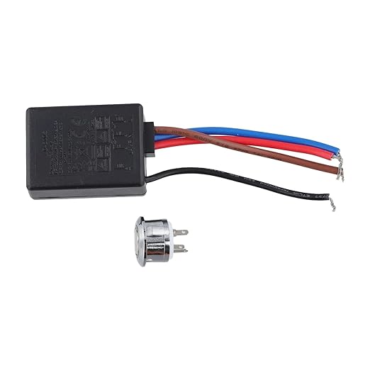 LD 600S EU Touch Dimmer Switch 0 3A/0 8A Rated Current Black Color PVC+Copper Material TUV/EMC/CE/SAA Approved