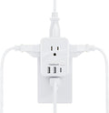 USB Charger Block, TESSAN Outlet Extender Surge Protector with USB C, 4 AC Multi Plug Wall Outlet Splitter 1875W, Electrical Plug Expander for Home Office Dorm Room Essentials, White