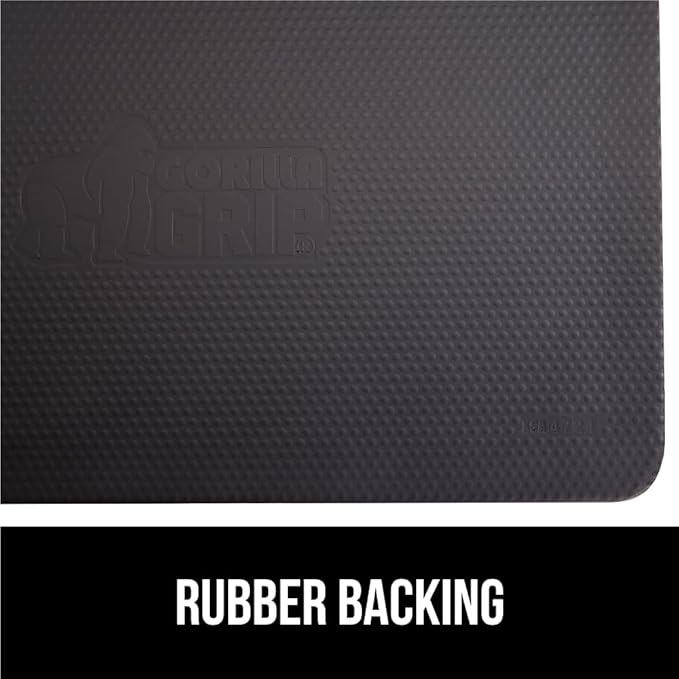 GORILLA GRIP Comfortable Cushioned Kitchen Mats for Floor, Waterproof and Stain Resistant Soft Top, 3/4 Inch Thick Ergonomic Standing Desk Anti Fatigue Mat, Foam Supports Ankles and Feet, 17x24, Taupe