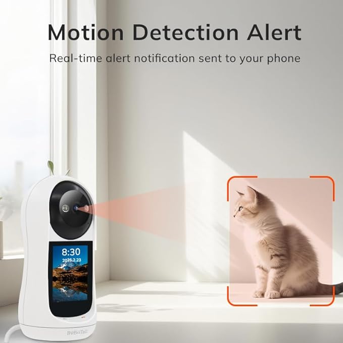 Bobotails Pet Camera for Dogs Cats - 5MP 1080P Indoor Smart Camera with 360° Vision, Motion Tracking, 2-Way Audio, Human Detection & 32ft Night Vision for Baby and Pet Monitor