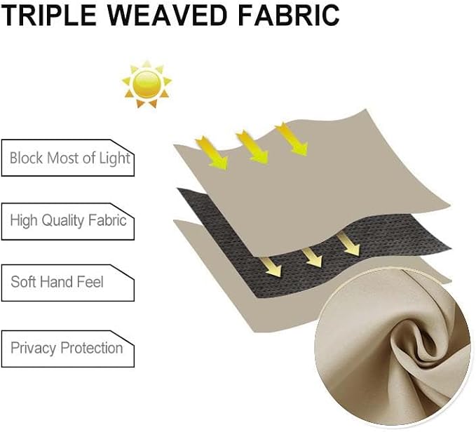 DWCN Blackout Curtains for Bedroom - Image 5
