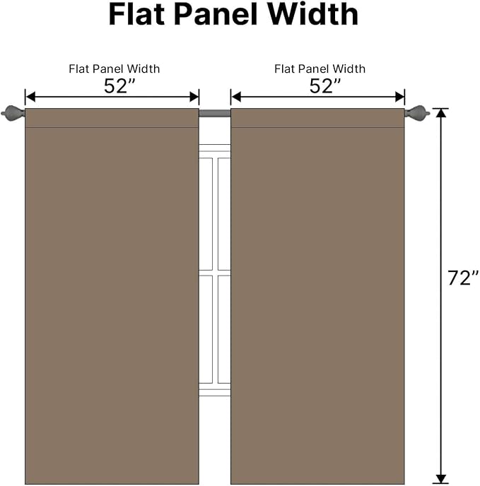 H.VERSAILTEX Blackout Curtains Thermal Insulated Window Treatment Panels Room - Image 7
