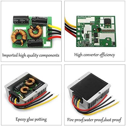 DC to DC 24V to 12V Step Down Voltage 12Volts Regulator Buck Converter Output 10A 120W Power Converter Module (10A)