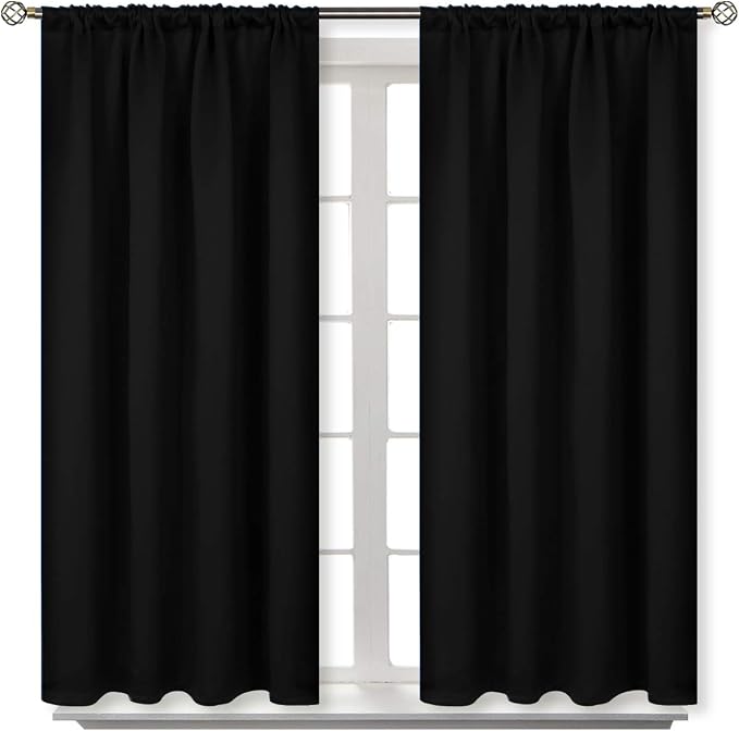 BGment Black Out Curtains 54 Inches Long by BGment