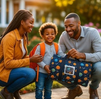 Toddler Nap Mat with Pillow and Blanket, Preschool, Nursery Sleeping Mat, Portable Bed for Kids, Ultra Soft Cotton, Fleece, Minky, Machine Washable, Travel Friendly, Kids Sleeping Bags, Navy Blue.