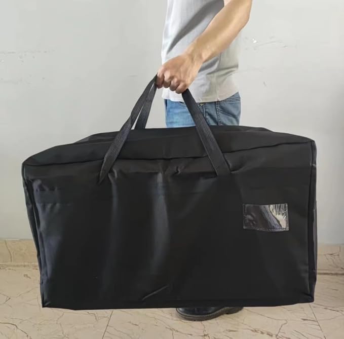 2 Pack Large Canvas Storage Carrying Bags - Image 6