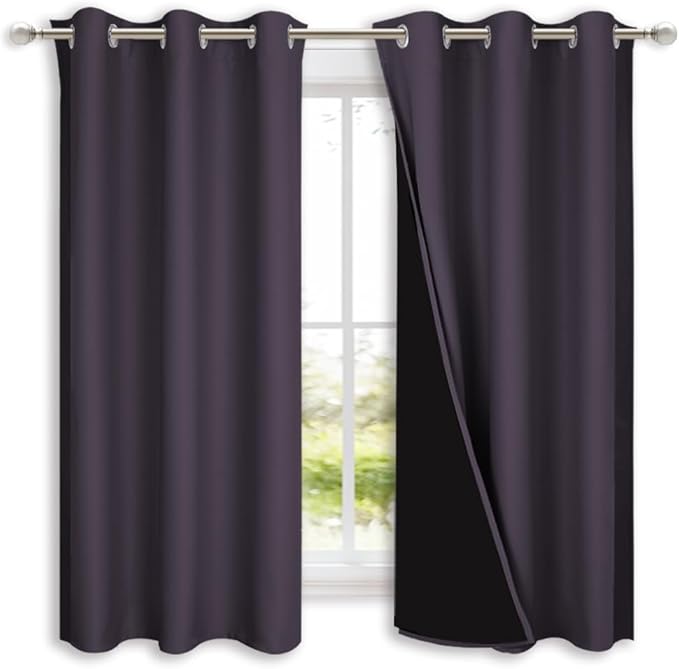 NICETOWN 100% Blackout Short Curtains - Image 2