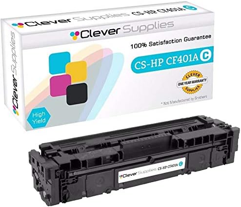 CS Replacement Toner Cartridge Compatible with HP 201A CF401A Cyan Pro M252dw M252n MFP M277dw MFP M277n M252 M252dw