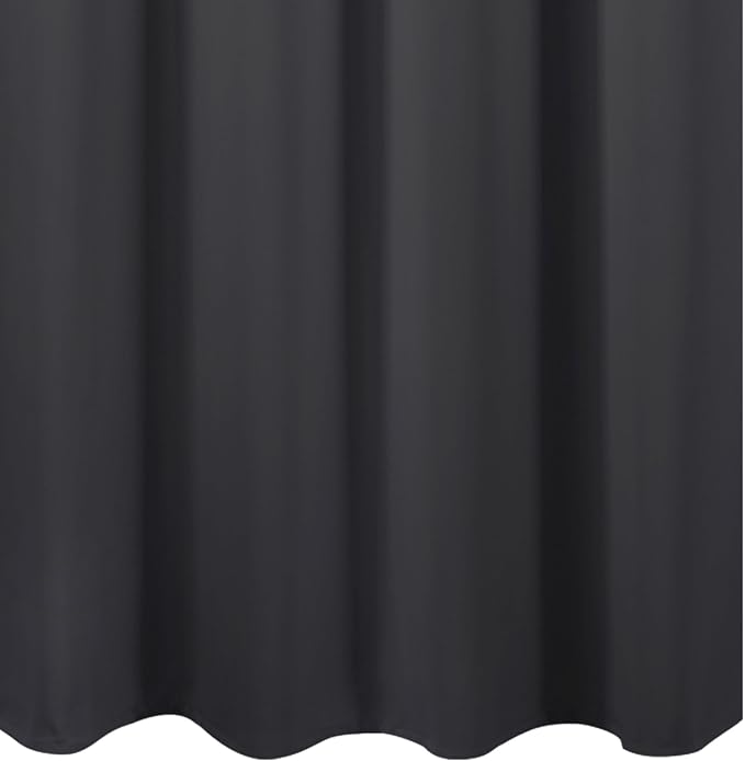 Dark Grey Thermal Blackout Curtains/52 x 95 Inch/Set of 2 Panels Room Darkening - Image 8