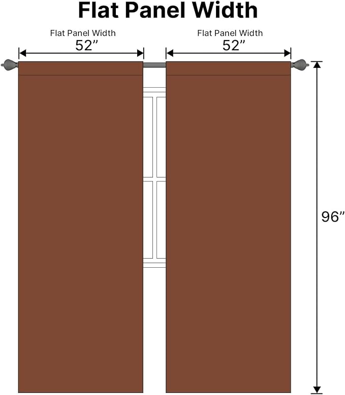 H.VERSAILTEX Blackout Curtains Thermal Insulated Window Treatment Panels Room - Image 7