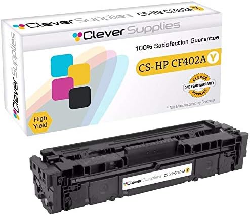CS Replacement Toner Cartridge Compatible with HP 201A CF402A Yellow Pro M252dw M252n MFP M277dw MFP M277n M252 M252dw