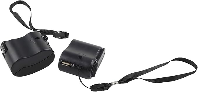 2PCS USB Hand Crank Charger Generator Manual Dynamo Power Supply for Mobile Phones and Digital Devices Portable Backup Energy Source for Travel and Outdoor Use