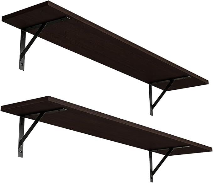 Long Wall Shelves, 31.5" Wall Mounted Shelves by DINZILVJ