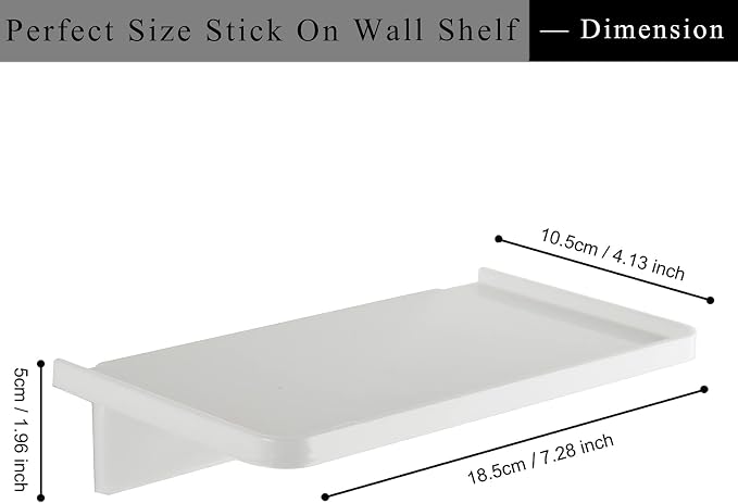 JDYOOMI Acrylic Floating Wall Shelves - Image 2