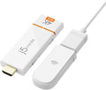 j5create ScreenCast 4K Max Wireless Display Adapter with Enhanced Antenna, Streaming Video & Audio from Mobile/Tablet/Laptop, Supports AirPlay/Miracast/Chromecast on Windows/MacOS/Android (JVAW76MAX)