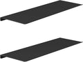 MKO 16" Floating Shelves for Wall, Long Metal Wall Mounted Shelf for Bathroom by MKO