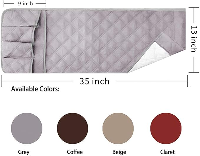 Couch Sofa Armrest Organiser Arm Chair Caddy Bedside Storage Pocket - Image 3