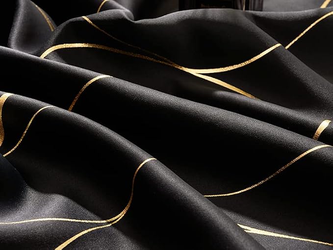 Deconovo Curtains for Living Room, Pattern Blackout Curtains 45 Inches Long | - Image 5