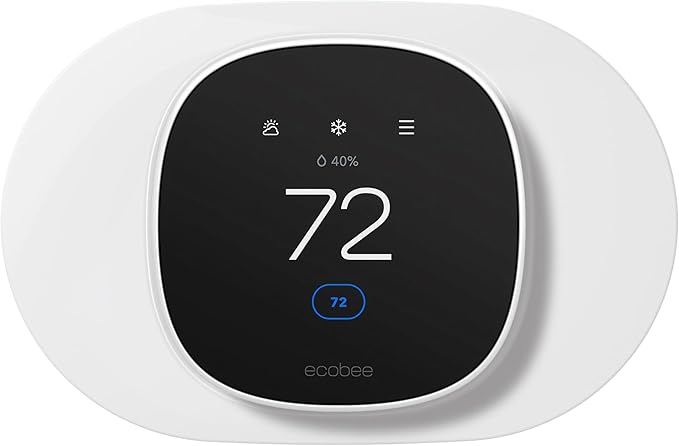 Tim Kit for ecobee Smart Thermostat Essential 2025, Wall Plate Cover Accessory for ecobee Thermostat, Easy to Install Cover Imperfections for Your Wall