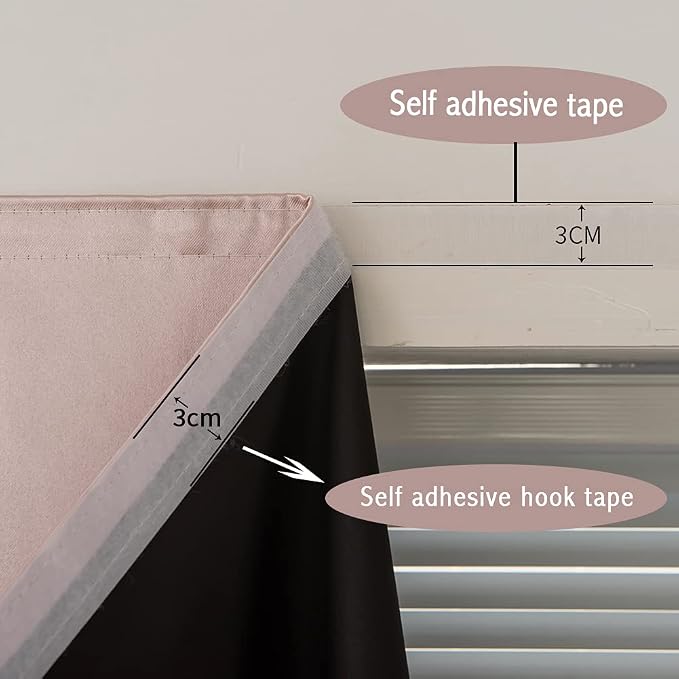 Autohesion Curtains for Windows, Bedroom Blackout Curtains for - Image 8