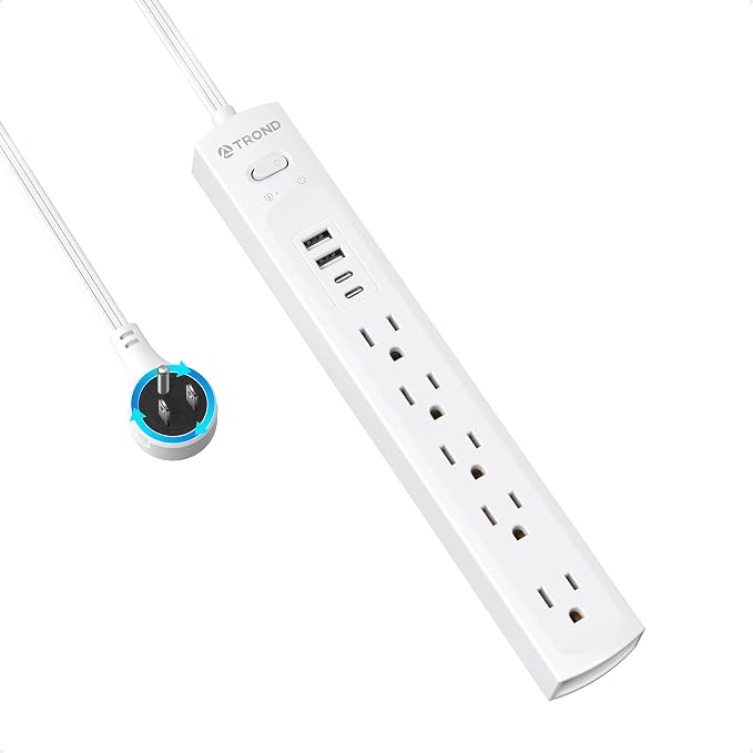 TROND 360 Rotating Plug Surge Protector Power Strip by TRONDOfficial