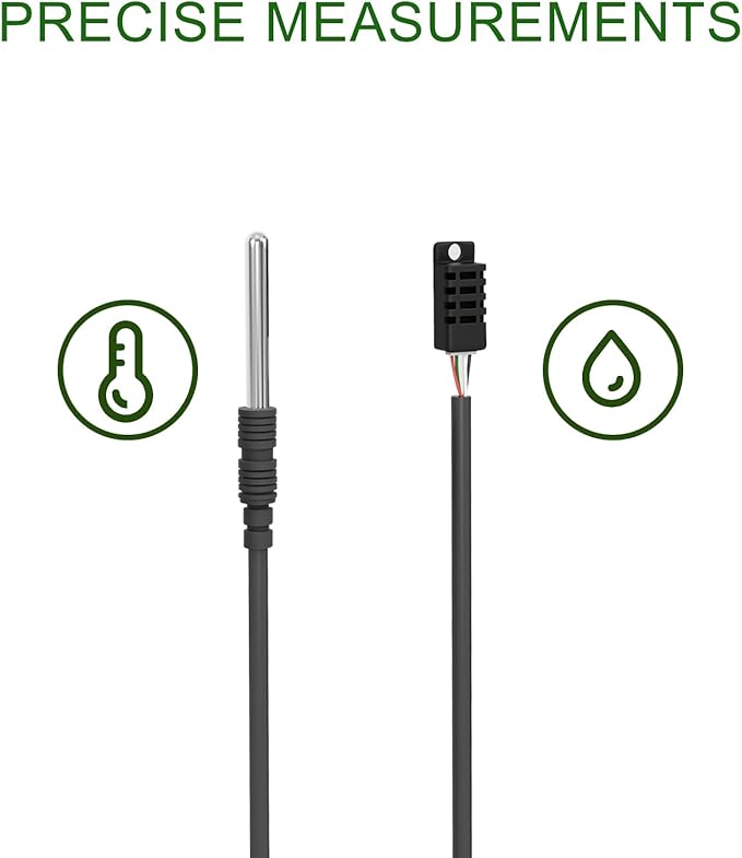 SENSTREE Dual Probe Temperature & Humidity Controller, Independent Sensors for Precise Temperature and Humidity Control, Compatible with Humidifiers, Dehumidifiers, Heating & Cooling Systems