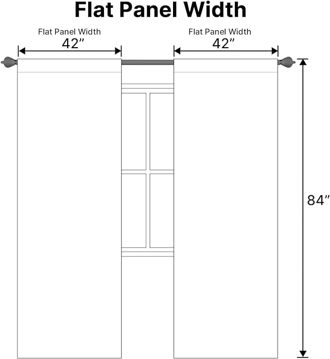 H.VERSAILTEX White Curtains Thermal Insulated Window Treatment Panels Room - Image 6