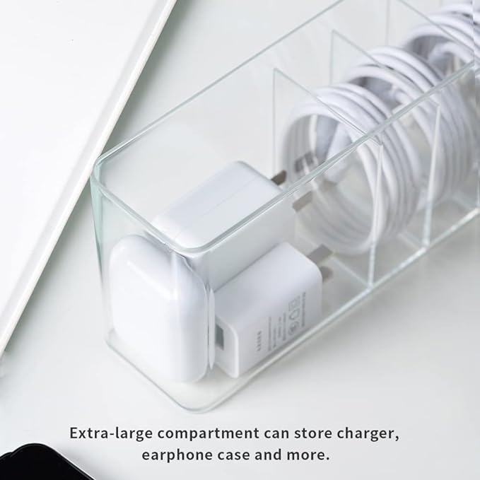 Charger Cable Cord Storage Organizer Box - Image 5